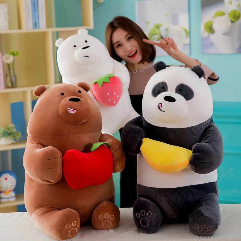 we bare bears plush set