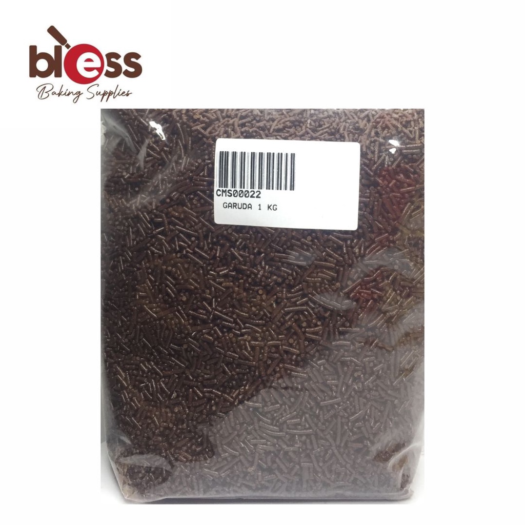 

MESES GARUDA REPACK 1 KG / MESES COKLAT / TOPPING KUE DAN MINUMAN