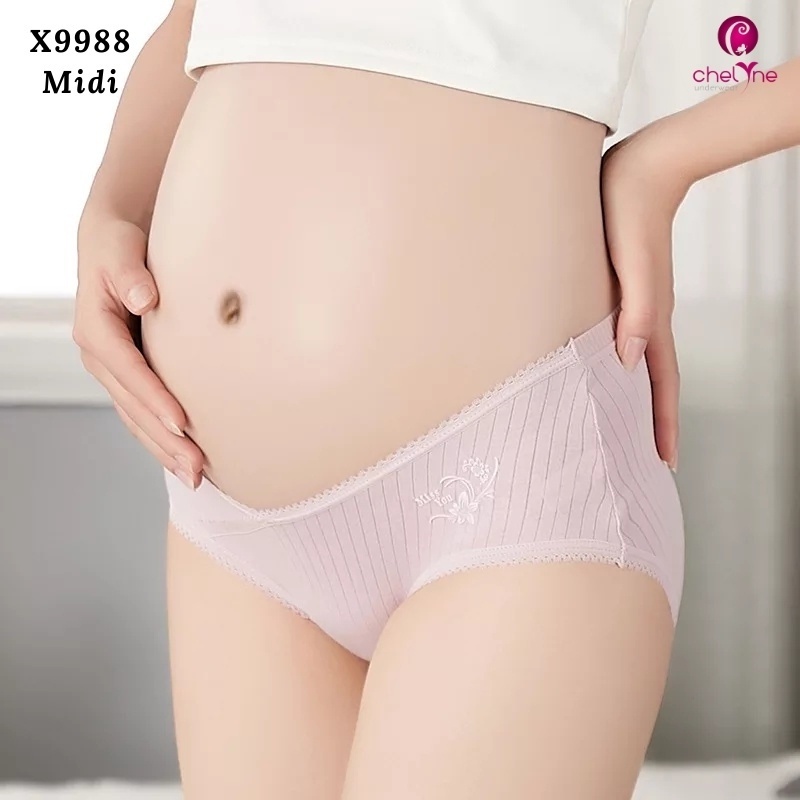 CD Hamil Maternity Chelyne X8018 Maxi / X9988 Midi - Bahan Kaos Rajut