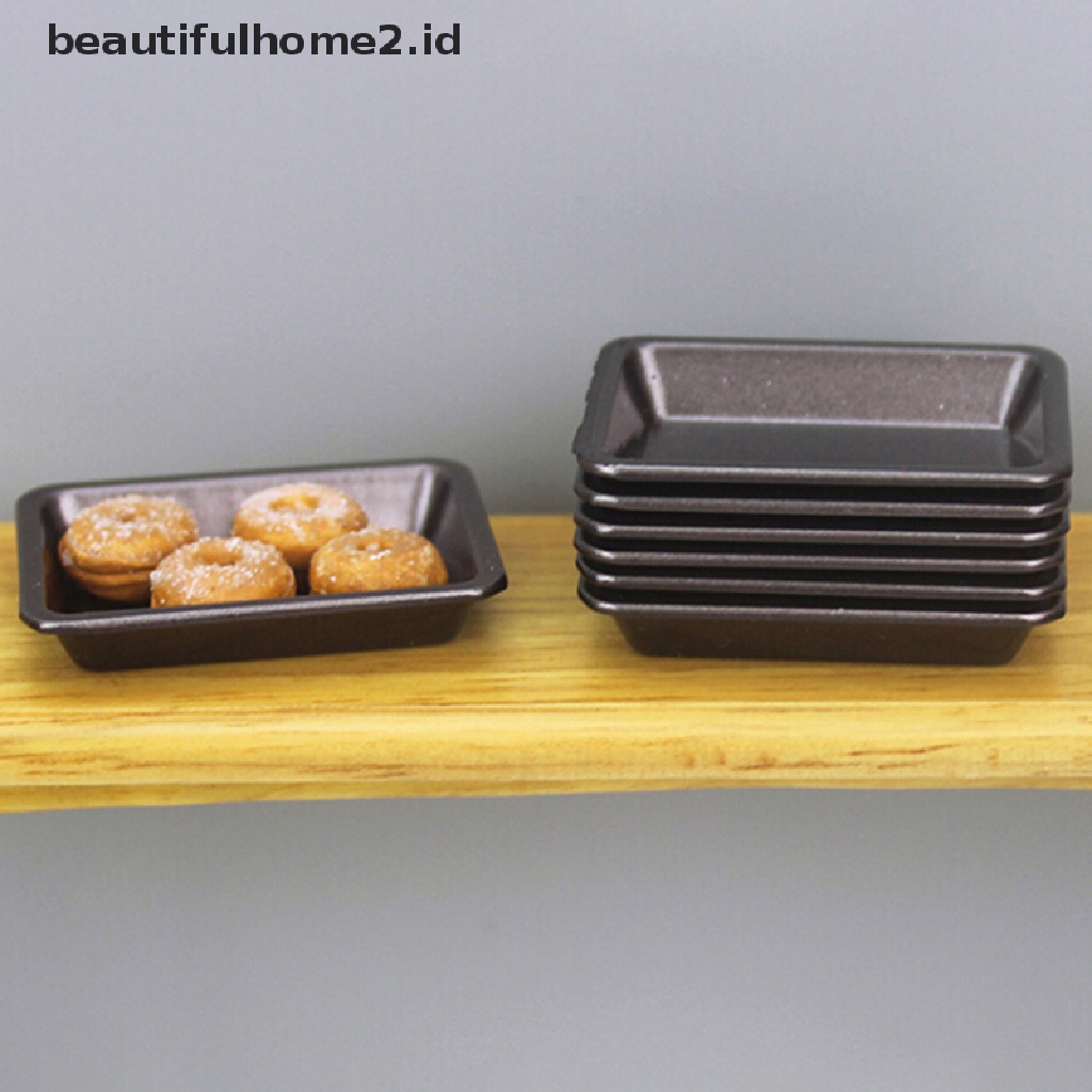 (beautifulhome2.id) 1pc Mainan Miniatur Nampan Oven Mini Bahan Metal Untuk Aksesoris Rumah Boneka 1: 12