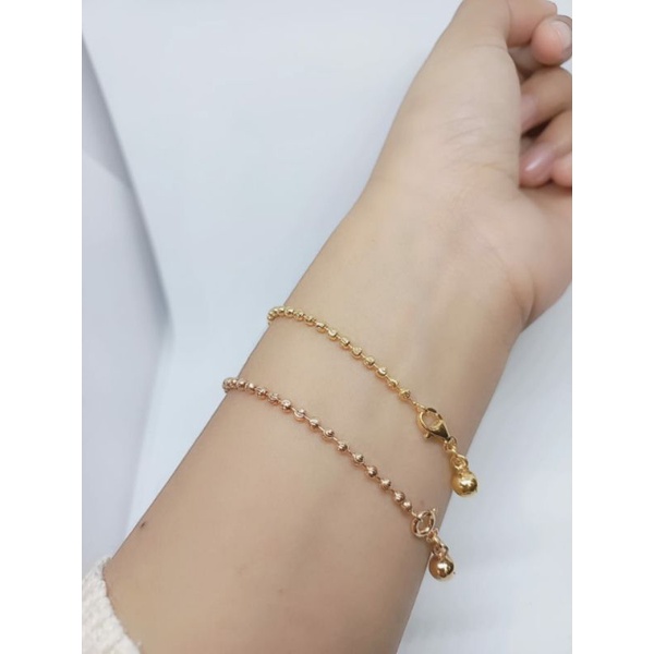 gelang tangan perak925 asli lapis emas model bijilada +1bel.gelang fashion wanita silver925