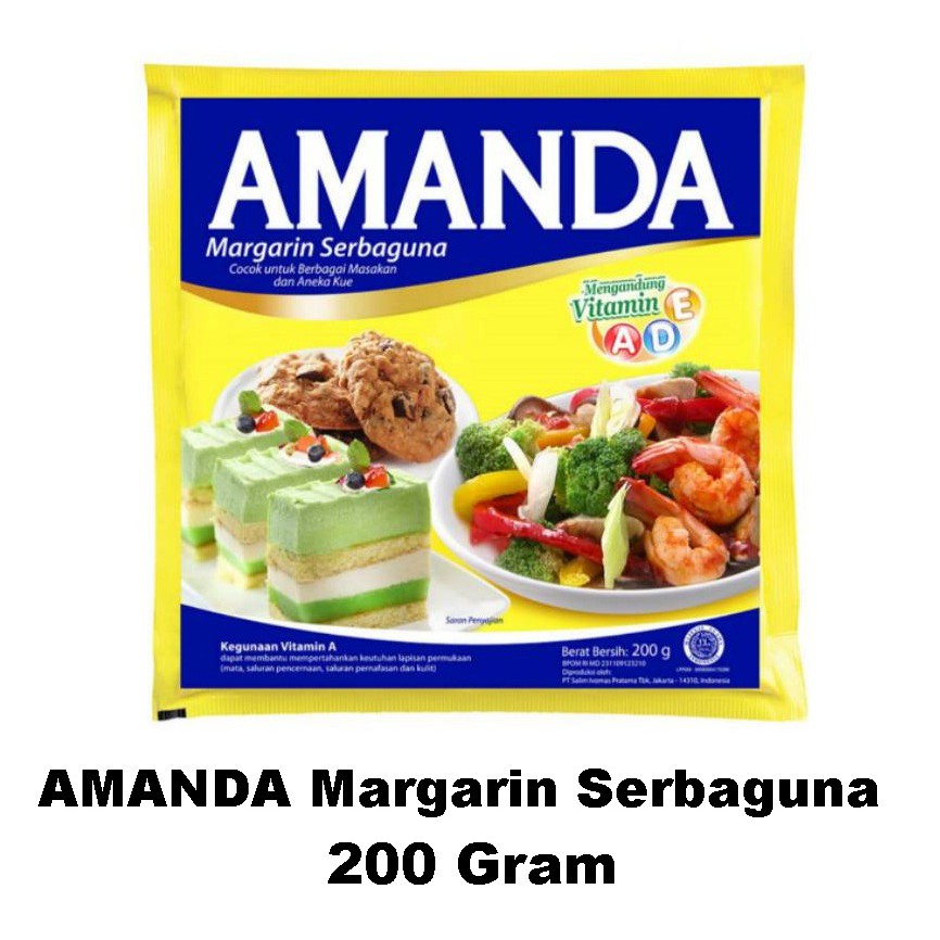 

Amanda Margarin Serbaguna 200 gr - Mentega Amanda 200 gr #AJ