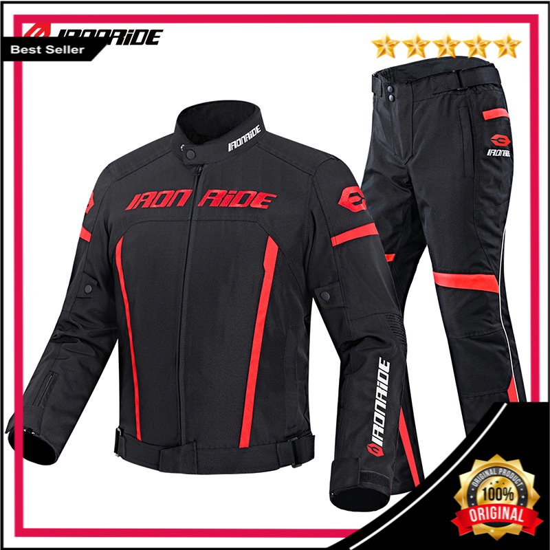 Ironride Sepeda Motor Bersepeda  Hangat  Pria Four Seasons Sepeda Motor Jaket    Musim ng