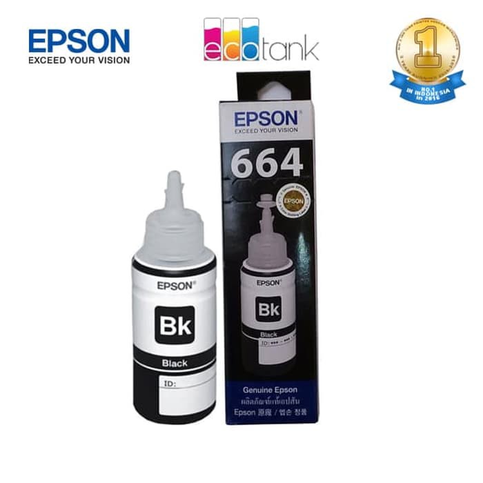 Ink Tinta printer Epson 664 70ml black yellow magenta cyan L120 L121 L110 L210 L220 L310 L350 L355 L360 L365 L380 L385 L405 L485 L555 L565 L1300