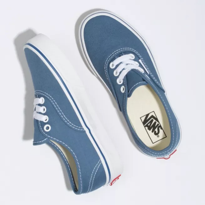 NEW Sepatu Sneakers Pria Wanita Sepatu Vans Authentic Anak Sepatu Murah Navy