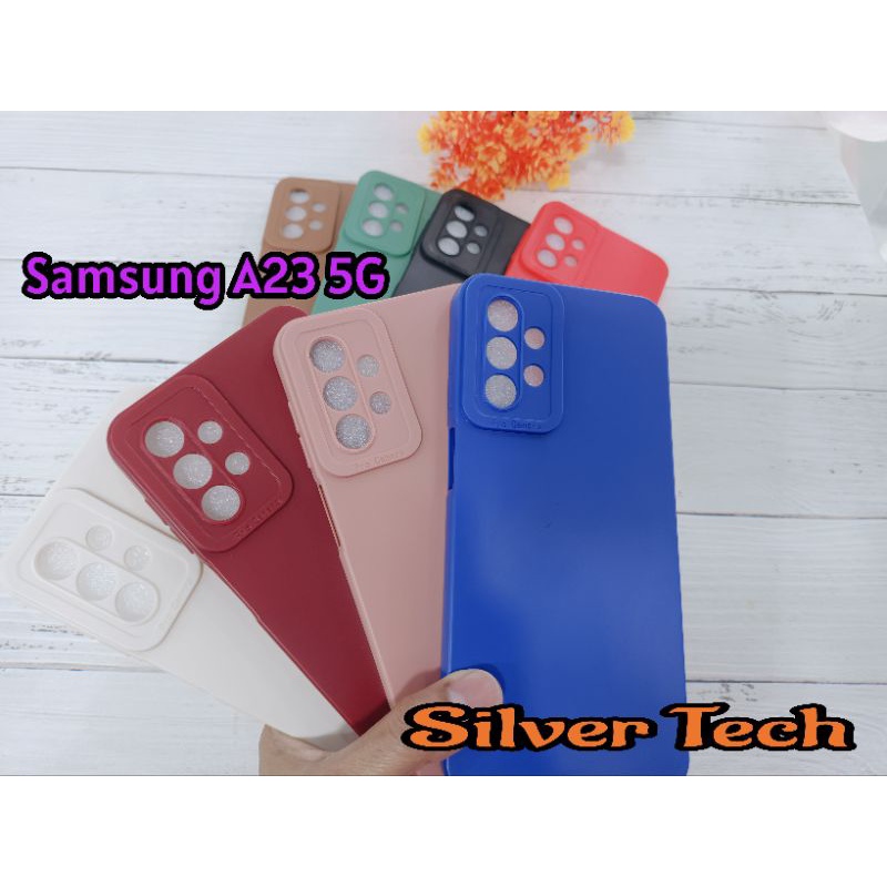 Silver Tech softcase samsung A23 case aneka warna samsung A23