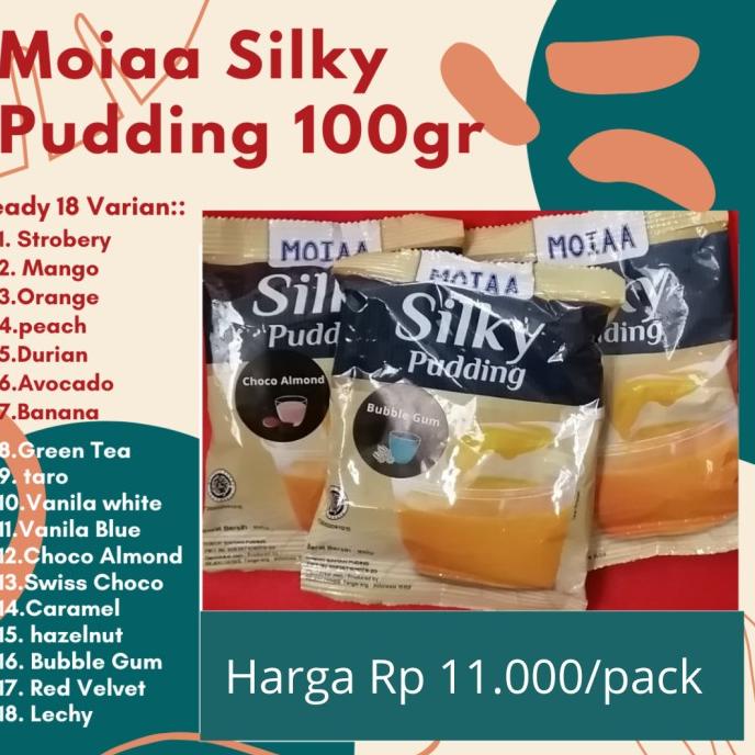 

Puding Silky Moiaa 100gr/Pudding Sutra TERLARIS TERPERCAYA ORIGINAL