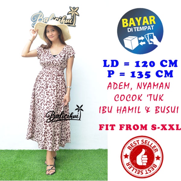 Balicihui Dress Moza Lengan Dress Busui Dress Menyusui Dress Bali Dress Kasual Elegan Nyaman Dipakai