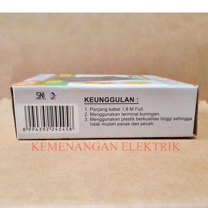 HINOHIKARI STOP KONTAK MULTI 6 LUBANG + SAKLAR HH-329 / COLOKAN LISTRIK 6 LOBANG KABEL 1.8M / STOPKONTAK MULTI 6LUBANG SNI