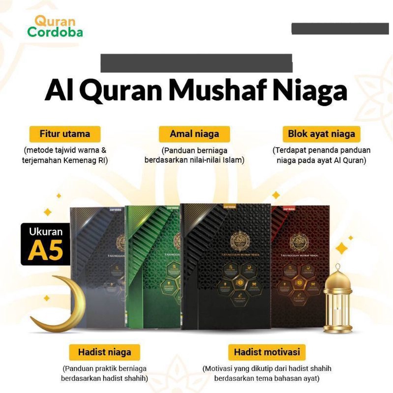 

(READY STOK) AL-QUR'AN/MUSHAF NIAGA CORDOBA X-AL-QUR'AN MUSHAF NIAGA B5