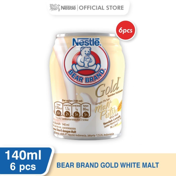 

Dijual BEAR BRAND GOLD White Malt 140ml 6 pcs Terbatas