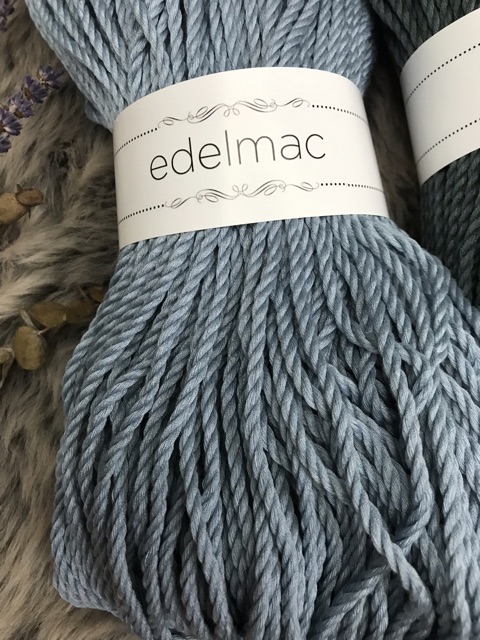 Tali Macrame Premium Silver Grey | Dark Grey | Silver Blue