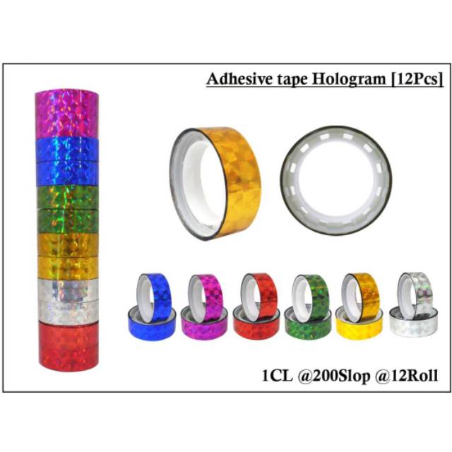 

Isolasi hologram berwarna / solatip warna hologram