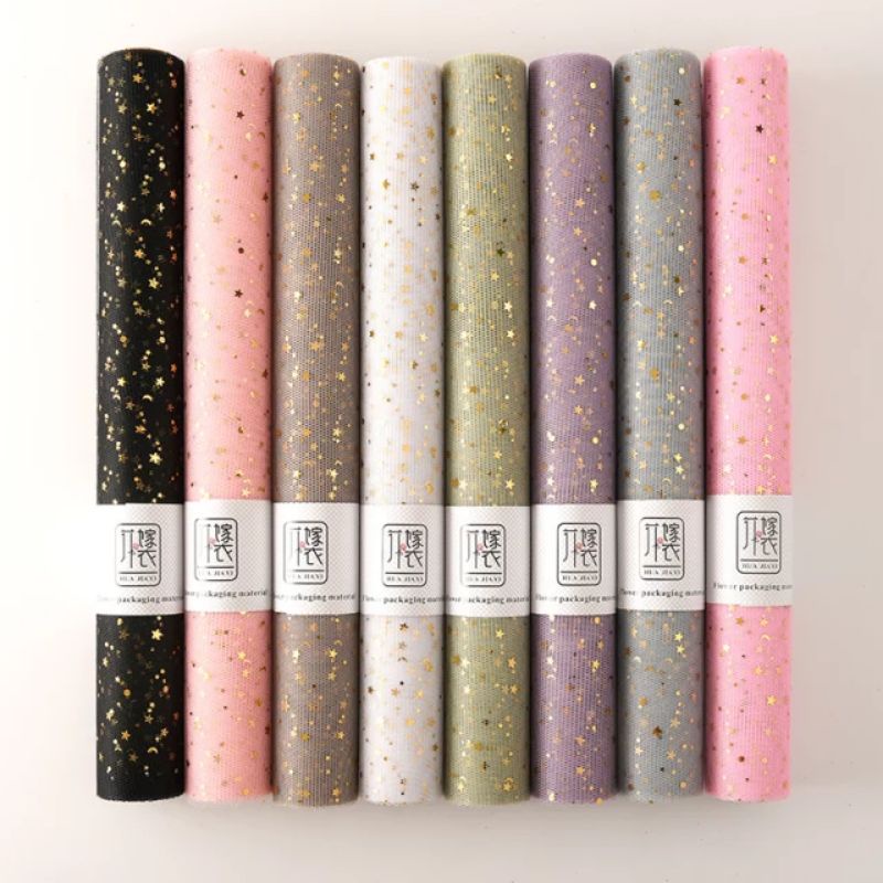

(Eceran) Tile Bunga Motif Bulan Bintang/Flower Wrapping Paper