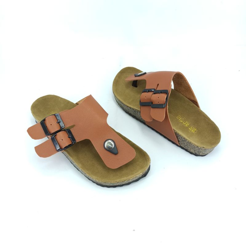 Sandal Birken Wanita Sendal Jepit Motif Gesper Andis AF17