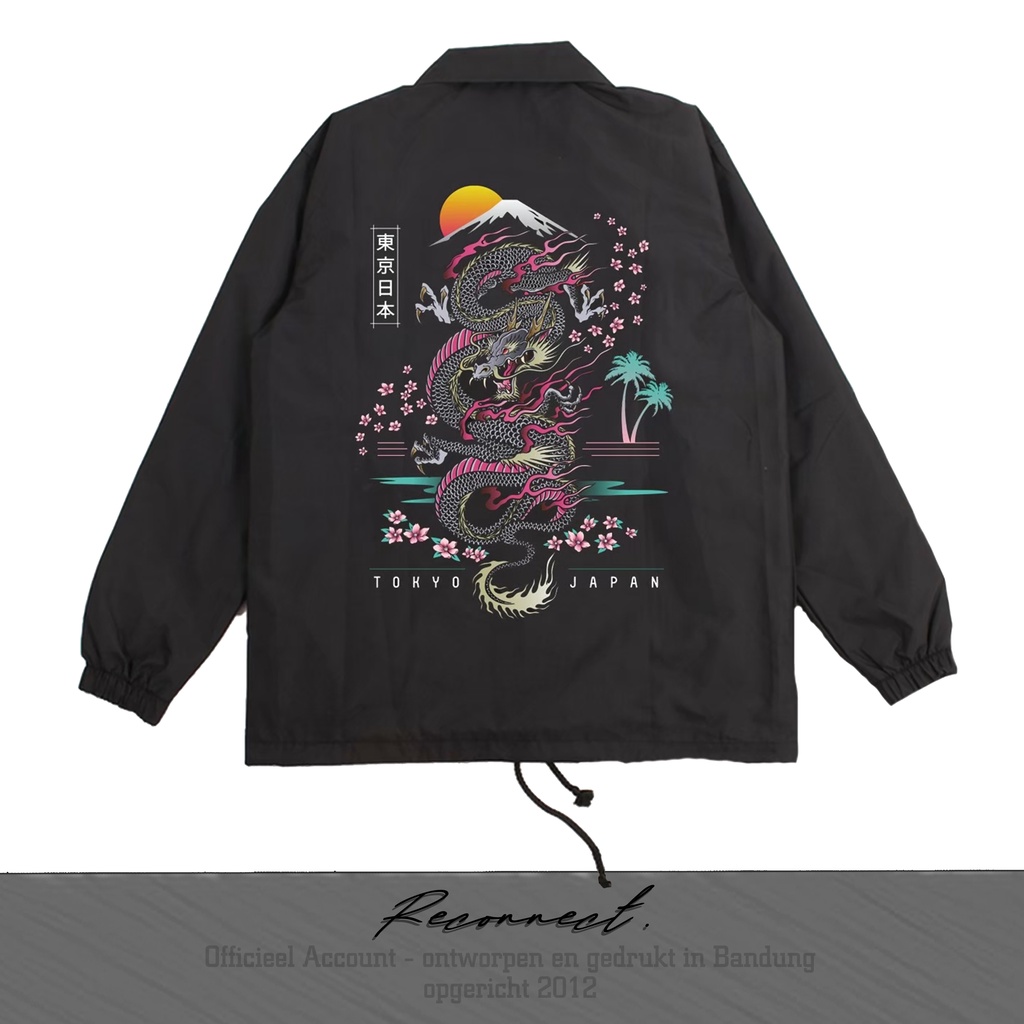 Reconnect Coach Jacket Japan Dragon - Unisex