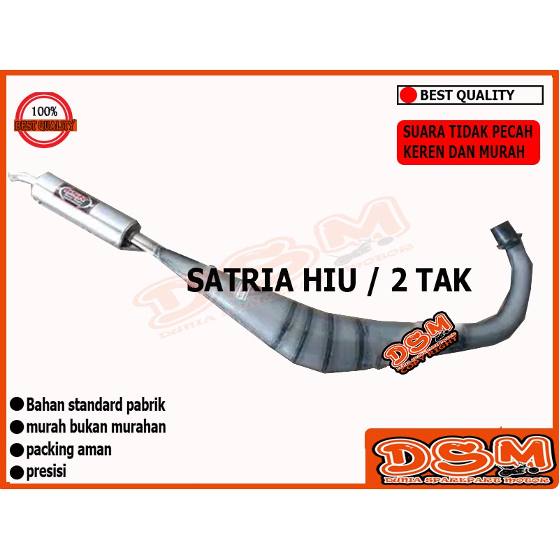 KNALPOT SATRIA HIU 2 TAK / KNALPOT KOLONG RACING SATRIA HIU 2 TAK / KNALPOT SATRIA 2 TAK