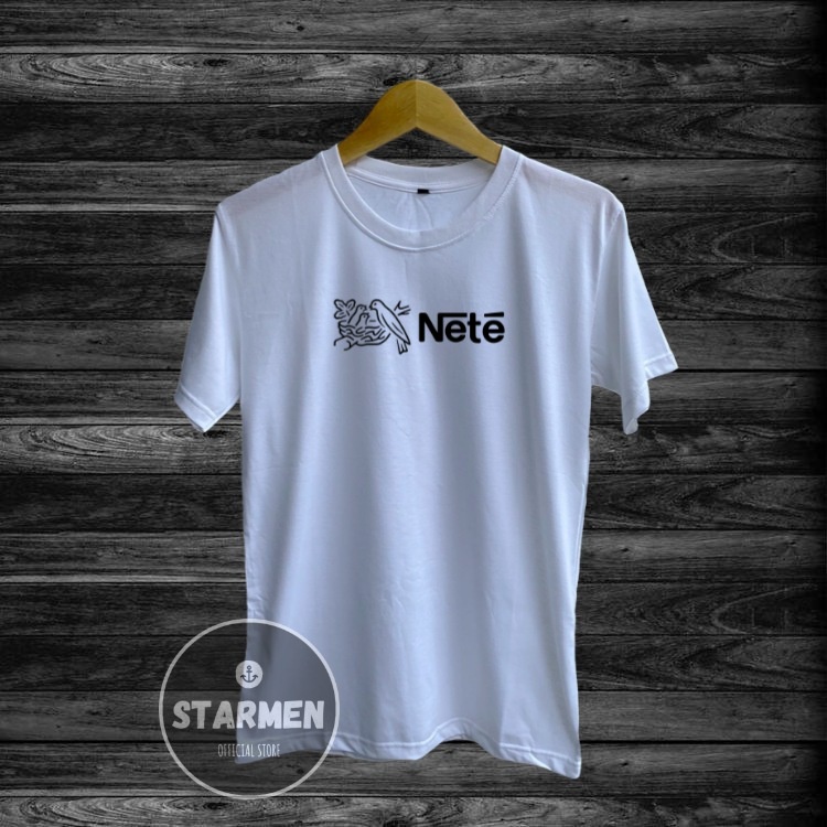 Kaos Distro Pria T-Shirt Motif Kata Kata NETE