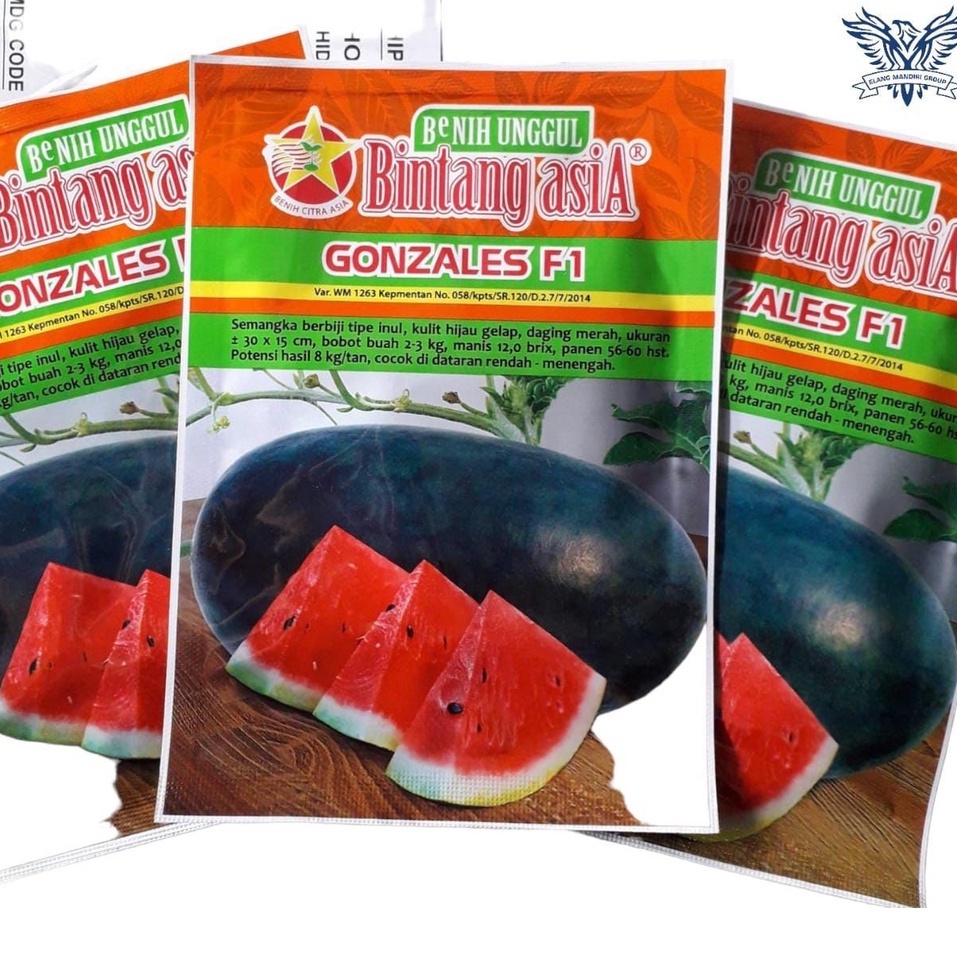 Benih Unggul Semangka Inul Merah Gonzales F1 20 Gram - Bintang Asia