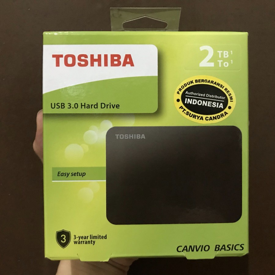 USB 3.0 Harddisk External 2.5&quot; HDD 2TB Eksternal Toshiba Canvio Basic