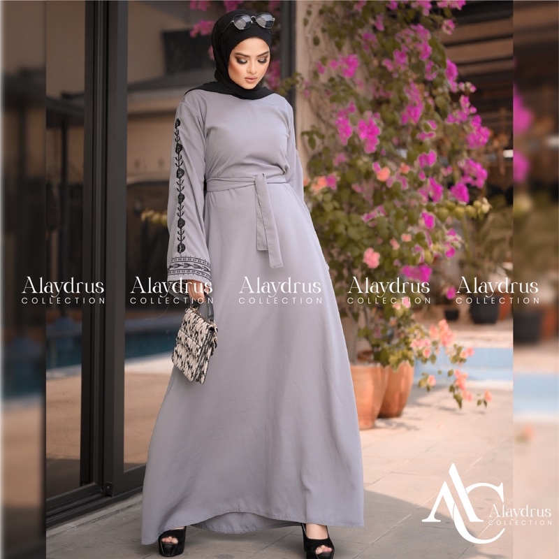 Abaya Bordir Saudi Abaya Turkey Hitam Gamis Dress Maxi Saudi 878