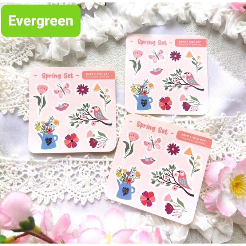 

STICKER BUNGA | STIKER AESTHETIC FLOWER BUNGA HIAS JOURNAL BUKU | STICKER CUTE LUCU