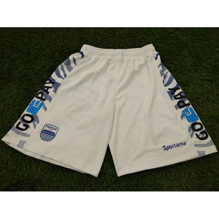Jual Shorts Celana Jersey Original Persib Home 2018 Liga 1 Gojek 2018   Putih  M Murah