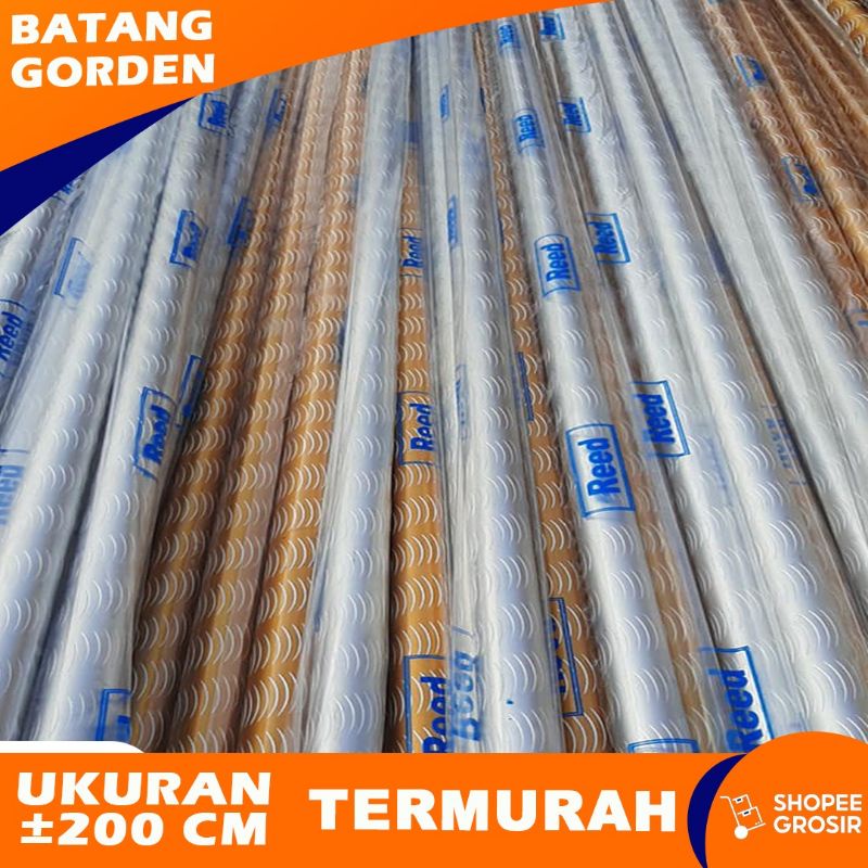 BESI GORDEN BATANG GORDEN TIANG GORDEN MOTIF ULIR -+200CM