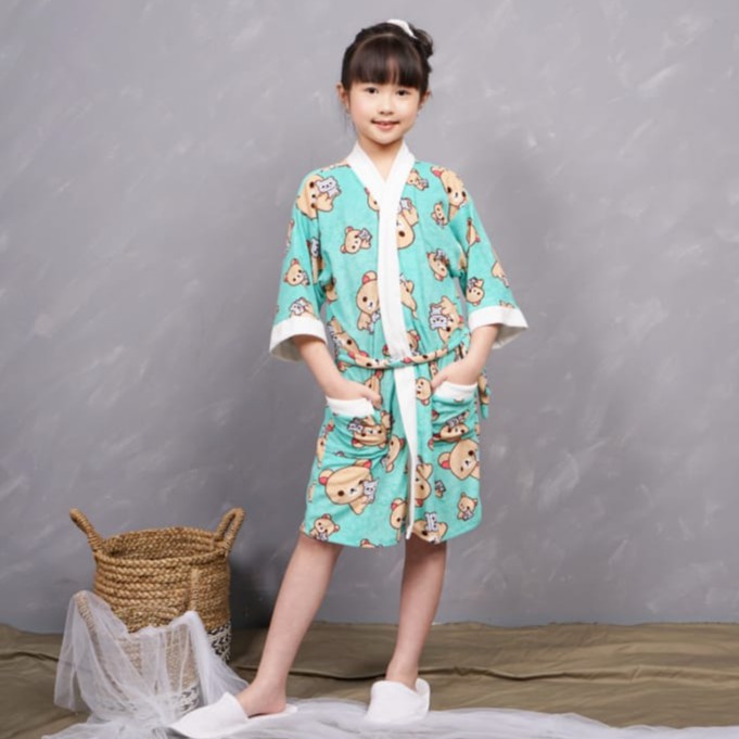 LIMITED Edition !!! Kimono Handuk Anak HST RILAKuma (2 tahun-15 Tahun)