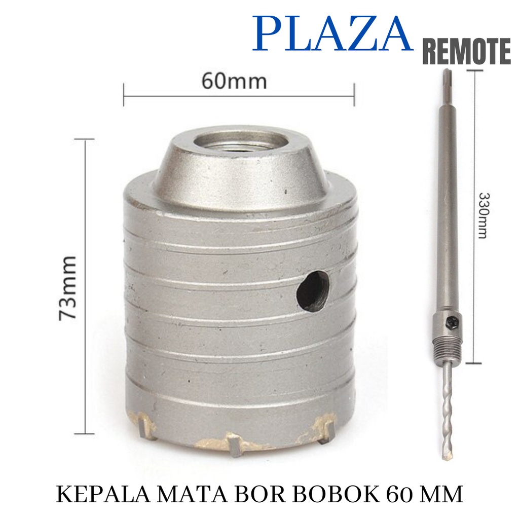 Mata Bor Lubang Tembok Hole Saw Hollow Core 60 MM SDS MAX SQUARE KOTAK