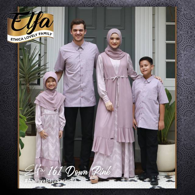 SARIMBIT ETHICA ELFA 161 DOWN PINK (KAHFI 135, KAHFI KIDS 103, KAGUMI 174, KAGUMI KIDS 67)