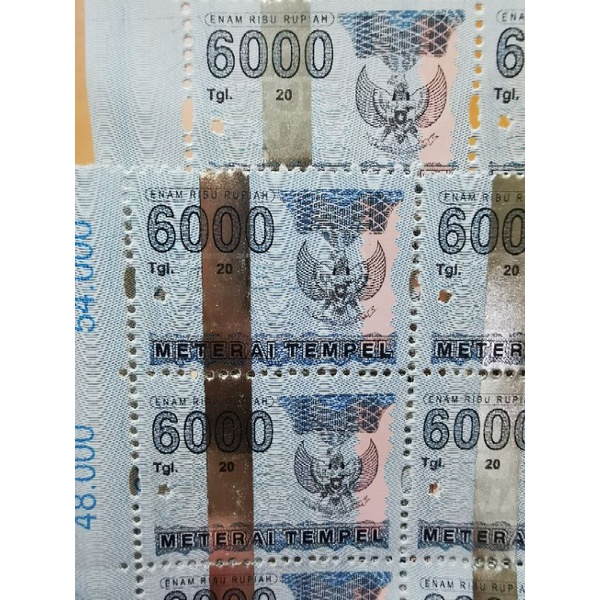 MATERAI 6000 tahun 2005 2006 2007 2008 2009 2010