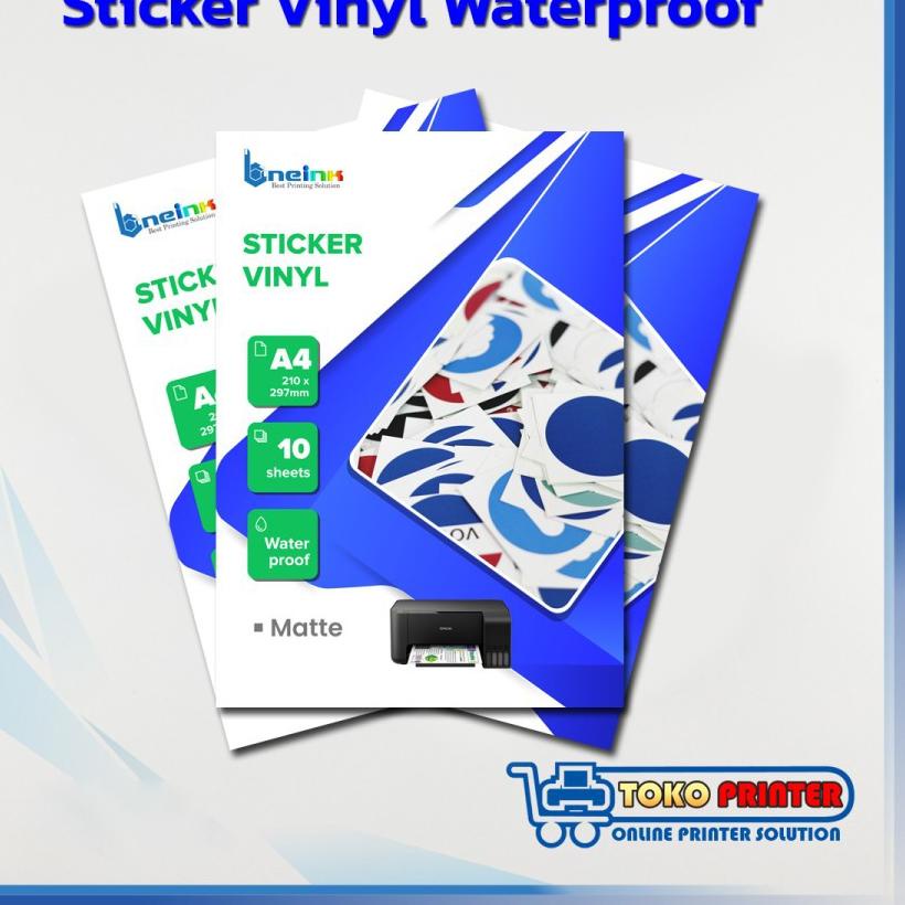 

⭐Restok➺l4gi.⭐ Sticker Vinyl Anti Air Doff Matte A4 Inkjet / Stiker Vinil waterproof➲Tanks_u➲