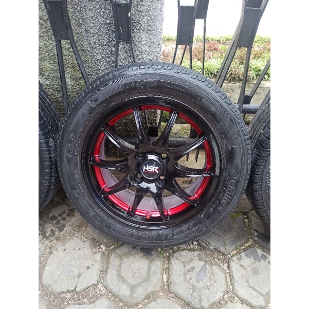 4 Velg R15 PCD 100+Ban 185/60 Layak pakai