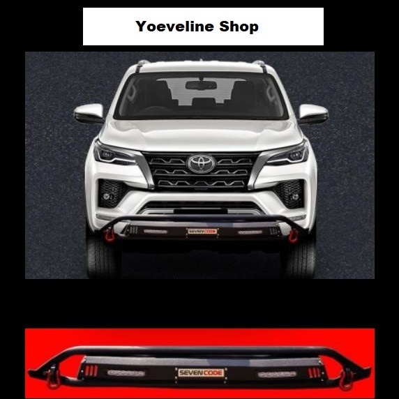 Tanduk Cobra Sevencode Bumper Depan Fortuner VRZ
