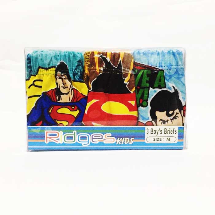 CELANA DALAM RIDGES ANAK COWO / LAKI-LAKI &quot;SUPERMAN&quot; ISI 3 PCS