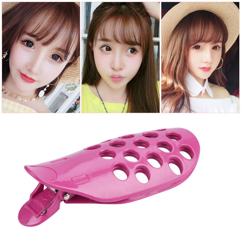 Hair Styling Fringe Bangs Curler Roller Holder Clip