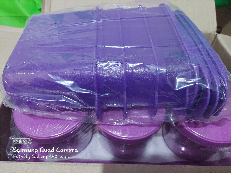 Food Storage Set Of 7 Pcs / Toples Plastik/ Toples Kue/ Toples Kecil