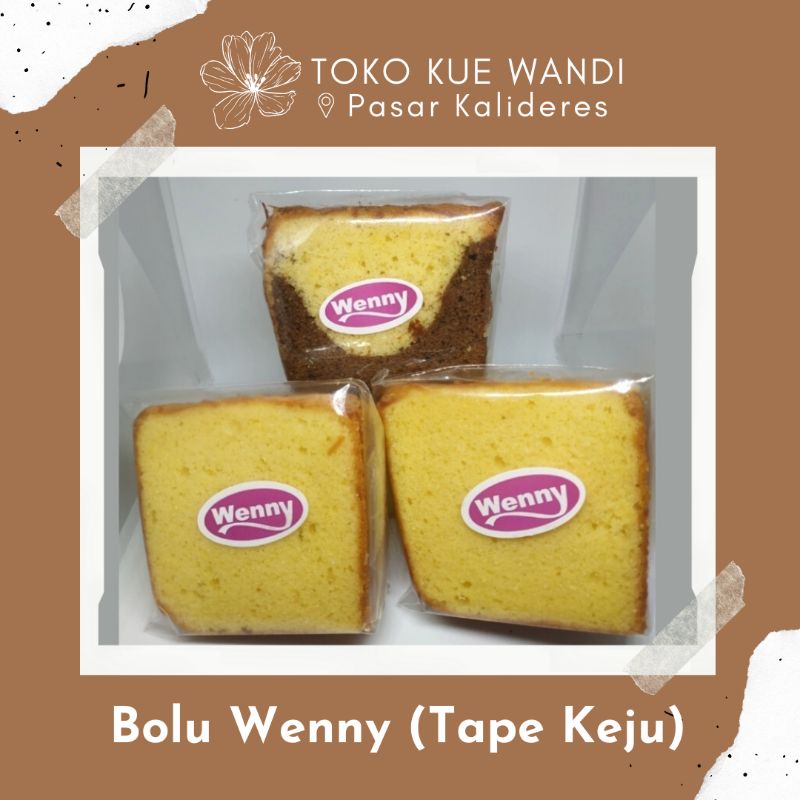 

Bolu Wenny Tape Keju / Marmer Coklat / Loyang