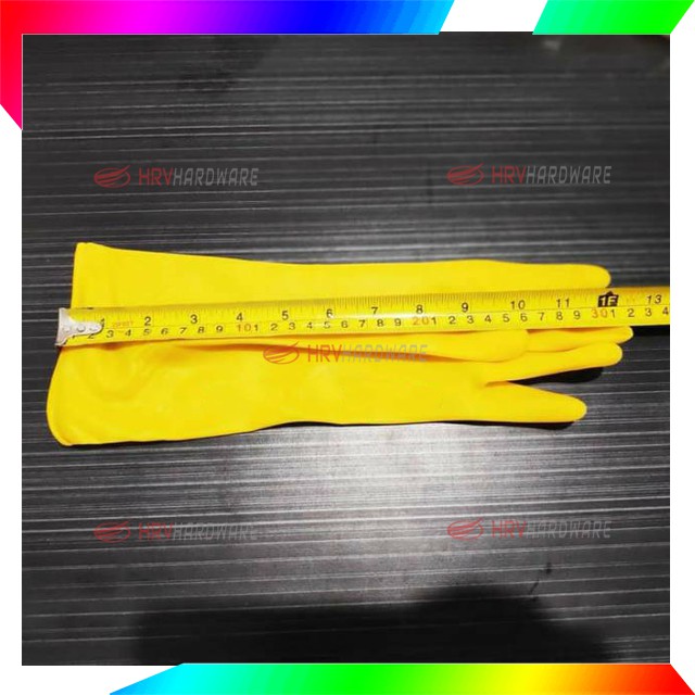 Sarung Tangan Karet Latex Tebal Serbaguna Rubber Glove  Warna ORANGE dan KUNING