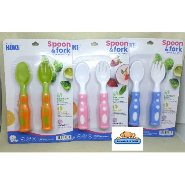 Huki SPOON &amp; FORK baby sendok garpu