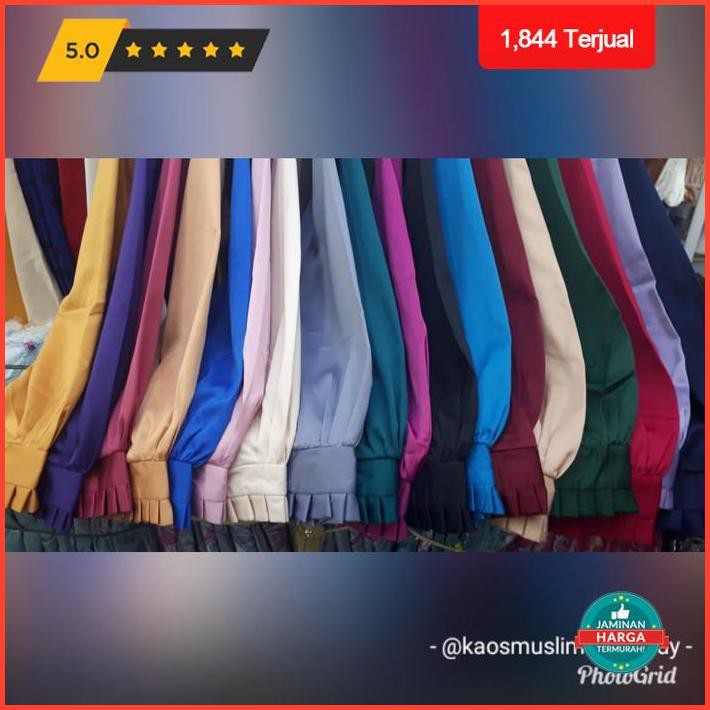 Gamis Polos Satin Velvet Terlaris