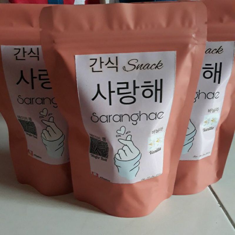 

Saranghae // Wafer Roll // Snack Kekinian