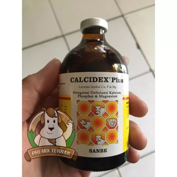 CALCIDEX PLUS 100 ML SANBE | OBAT TERNAK UNTUK SAPI KEKURANGAN KALSIUM