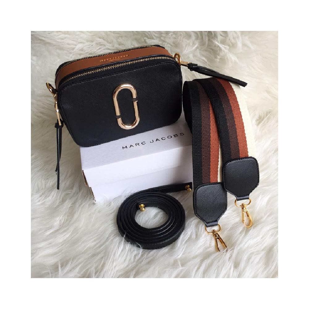 Tas marc jacobs snapshot new strap HITAM FREE BOX 2 STRAP - Hitam