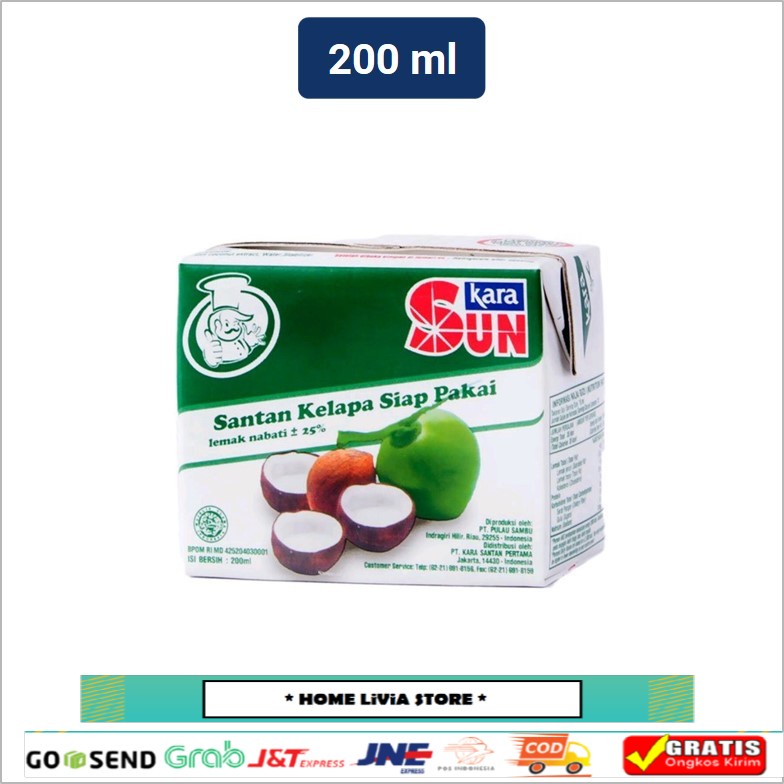 

Sun Kara Santan Kelapa 200ml