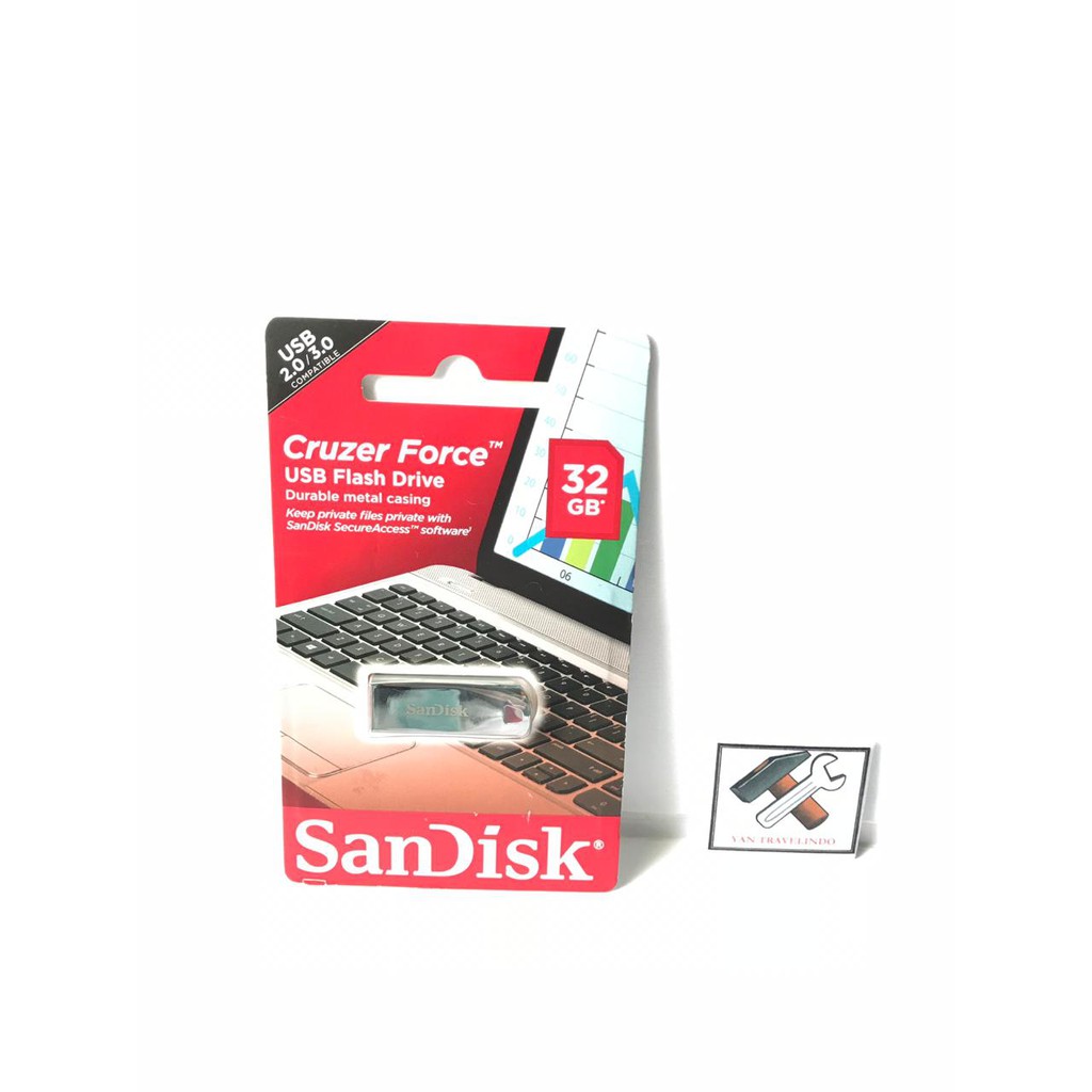 USB FLASHDISK SANDISK 16 GB  3.0 CRUZER FORCE METAL FD STORAGE FLASH DISK MEMORY