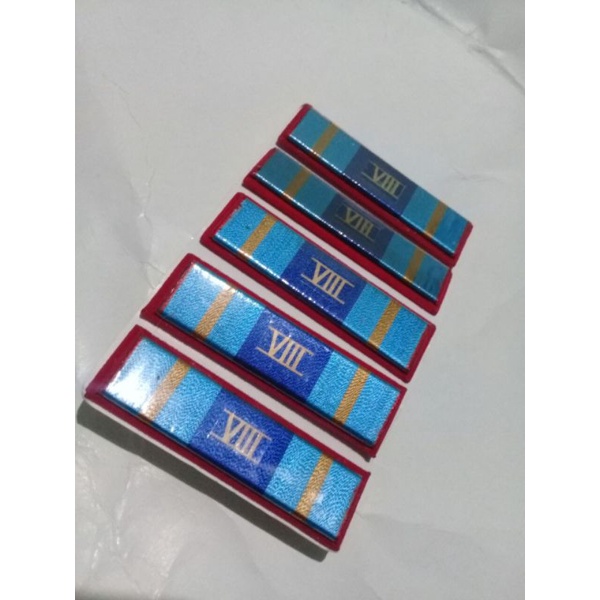 

Pita Jasa TNI 8 Tahun | Satya Lencana PDH TNI 8 Tahun Datar | Pita jasa PDH 8 tahun TNI paku