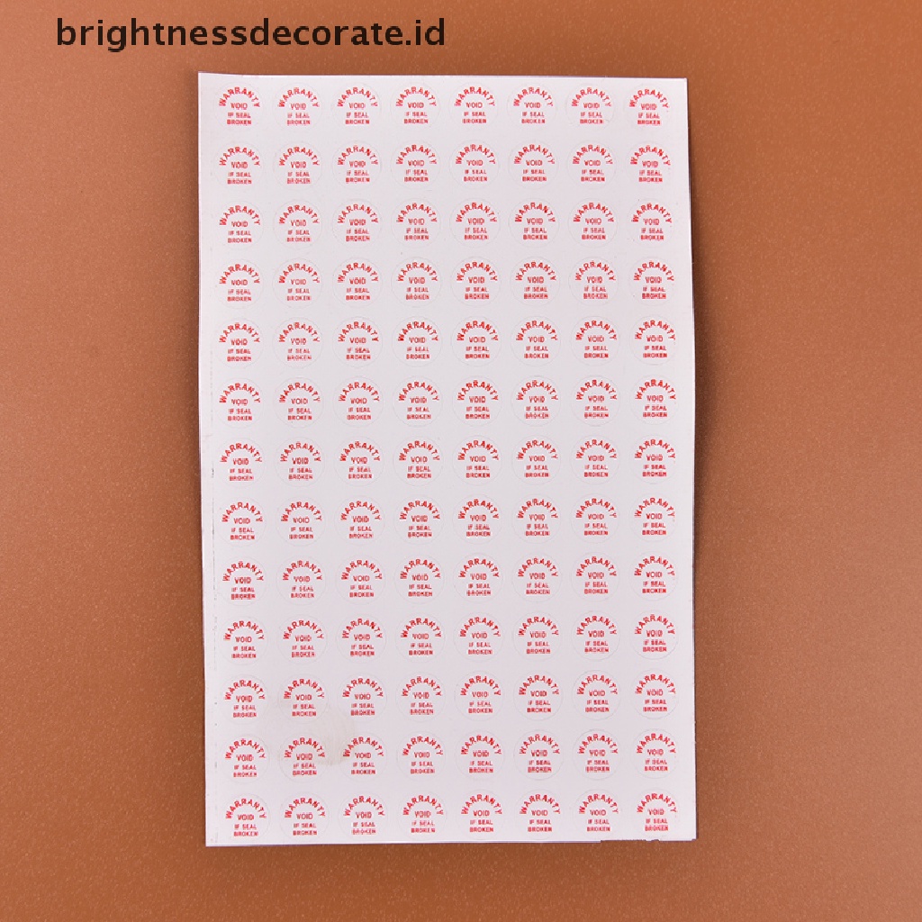 2 Lembar / 208pcs Stiker Label Pelindung Garansi Void If Damaged Untuk Keamanan