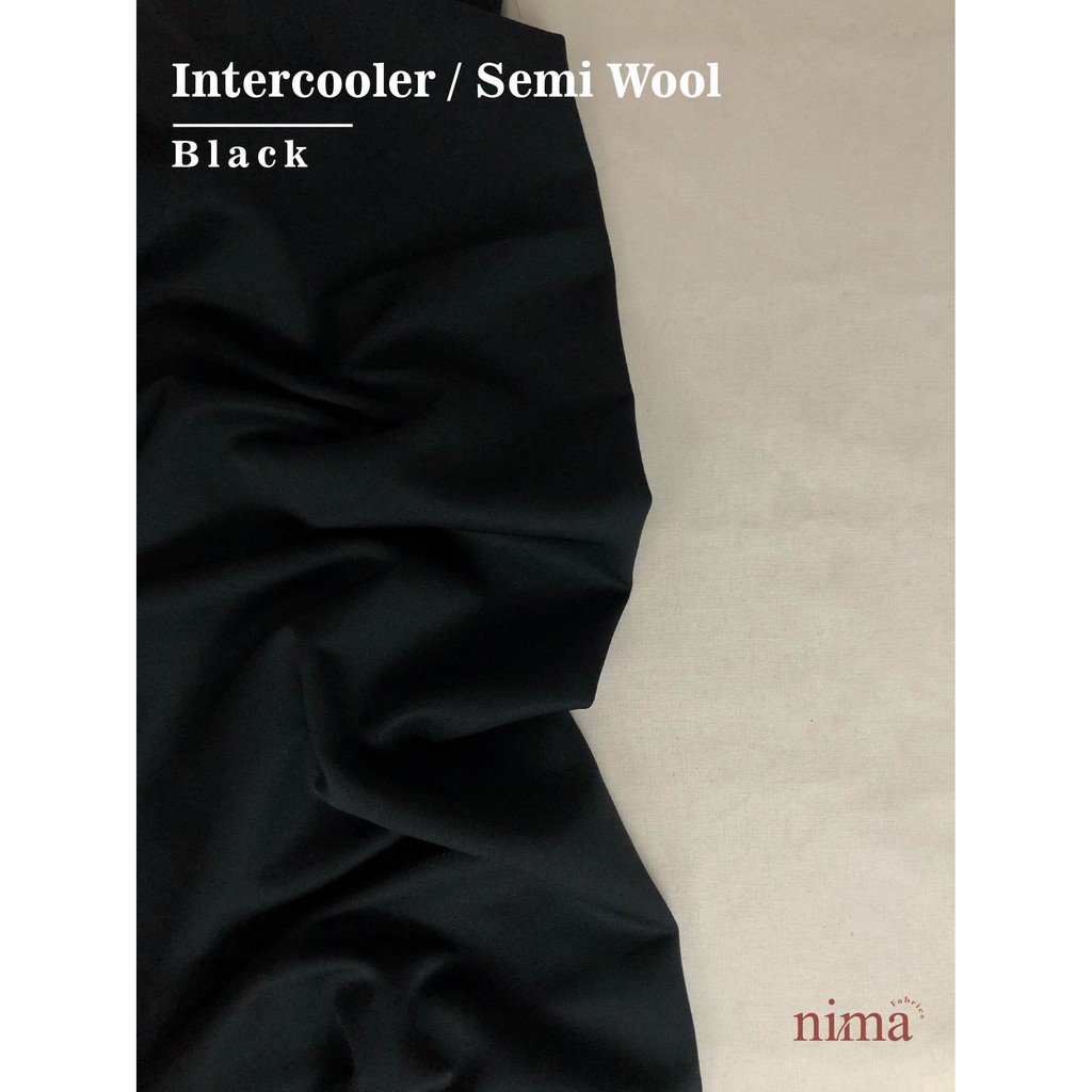 1/2 meter Kain SEMI WOOL Intercooler bahan Jas / celana / seragam dinas (lebar 1,5m)